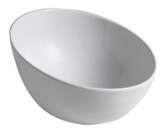 Sapho Dome Obliquo Keramické Umyvadlo Na Desku Vysoké, ø 44,5cm, Bílá