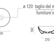 Gsi Pura Keramické Umyvadlo Na Desku, Průměr 42cm, Bílá Extraglaze