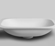 Sapho Impala Umyvadlo Pod Desku, Rockstone, 58,8x35,5cm, Bílá Mat