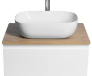 Aqualine Altair Skříňka S Deskou 62,5 Cm, Bílá/dub Emporio