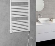 Aqualine Tondi-e Elektrické Otopné Těleso Rovné 600x970 Mm, 400 W, Bílá