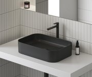 Umyvadlová stojánková baterie Eleganta BeCool EL 015.01 - EL 015.21BLM Umyvadlová stojánková baterie BeCool 335 mm bez výpusti, černá matná X070421