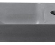 Sapho Piccolino Betonové Umývátko 30,8x17cm, Baterie Vpravo, šedá Mat