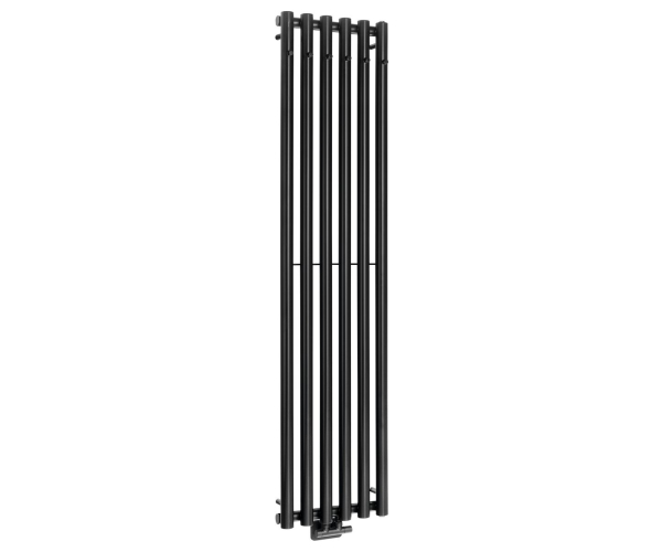 Sapho Pilon Otopné Těleso 418x1800mm, Se šesti Háčky Pro Ručník, černá Mat