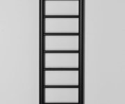 Sapho Dina Otopné Těleso 300x1740 Mm, černá Mat