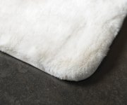 Gedy Fuzzy Koupelnová Předložka, 50x80cm, 100% Polyester, Protiskluz, Bílá