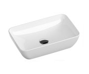 Umyvadlo Uni Slim 50 R - Umyvadlo Uni Slim R 50, bez otvoru pro baterii, bez přepadu, bílá XJX01150001