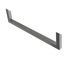 Kerasan Cento Držák Ručníků Boční 41cm, Chrom