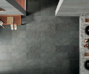 2cm dlažba jako kámen Deceram Outdoor DOQ Dark 30x60 rett. - antracitová (skladem)