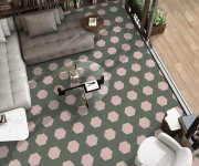 Dlažba Codicer Basic Rose Hex 25 22x25 - růžová