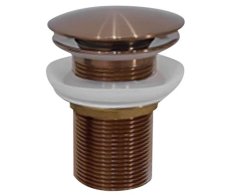 Sapho Aurum Umyvadlová Výpust  5/4“, Click-clack, Měď Mat