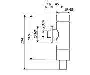 Tlakový Splachovač Wc SCHELLomat Basic 3/4" SCH-022470699