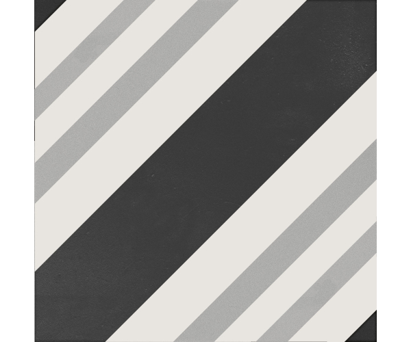 Retro dlažba Elios Deco Anthology Geo B B&W 20x20