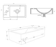 Sapho Koupelnový Set Latus X 40, Dub Stříbrný