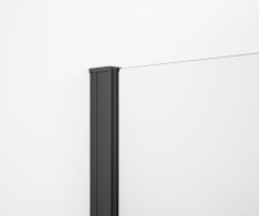 Polysan Esca Shelf Stěnový Profil S Drážkou 2100mm, černá Mat