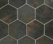 Dlažba jako cihla Ape Magnetism Hexa Graphite 13,9x16 - antracitová