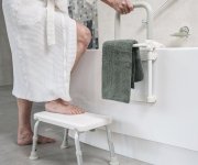 Ridder Handicap Opěrné Madlo Na Vanu S Držákem Na Ručník, Bílá
