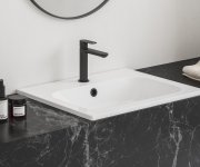 Umyvadlová krytka přepadu - Krytka přepadu pro umyvadlo, černá matná X01808