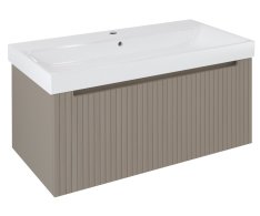 Sapho Nelio Strip Umyvadlová Skříňka 96,5x44x49cm, 1x Zásuvka, Agila