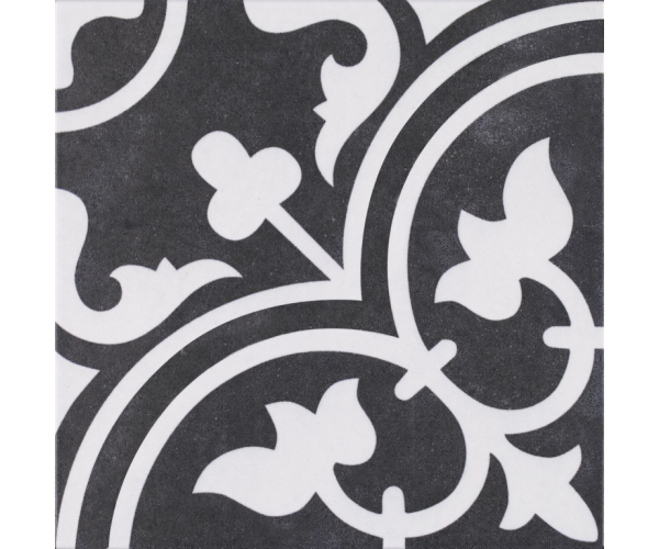 Retro dlažba Codicer Arte Black 25x25