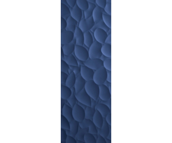 Obklad LOVE Genesis Leaf Deep Blue Matt 35x100 Ret. - modrá