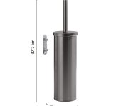 Gedy Flip Wc štětka Závěsná, Systém Lift&clean, Gun Metal