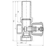 Aqualine Pračkový Ventil Před Nástěnnou Baterii Se Zpět. Ventilem 3/4"x3/4", Chrom