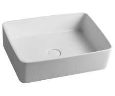 Sapho Thin Umyvadlo Na Desku, Rockstone, 50x37 Cm, Bílá Mat