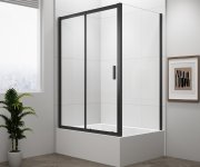Polysan Deep Black Boční Stěna 900x1650mm, čiré Sklo