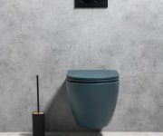 Isvea Infinity Závěsná Wc Mísa, Rimless, 36,5x53cm, Zelená Petrol