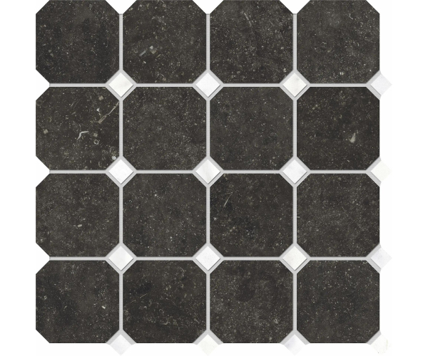 Mozaika jako kámen EdimaxAstor Concert Mosaico Ottagono Black 30x30 Matt. - antracitová