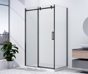 Gelco Dragon Black Boční Stěna 900mm, čiré Sklo