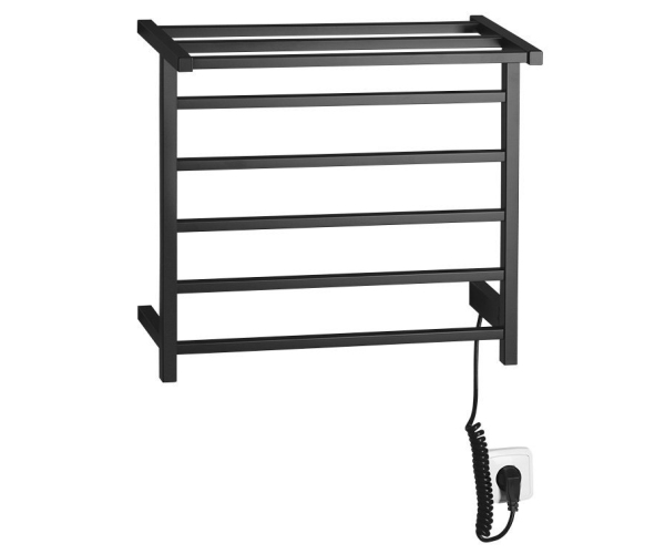 Sapho Elzor Elektrický Sušák Ručníků 500x470 Mm, 60 W, černá Mat