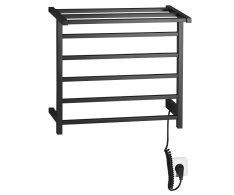 Sapho Elzor Elektrický Sušák Ručníků 500x470 Mm, 60 W, černá Mat