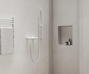 Tyč s posuvným držákem sprchy, 70 cm - 974.10WV Sprchová tyč s držákem, White Velvet X07P691