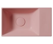 Gsi Kube X Keramické Umývátko 40x23cm, Bez Otvoru, Pravé/levé, Blush Mat