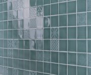 Vzorovaný dekor Aleluia Urban Atelier Decor Glam Atlantico 10x10 - tyrkysová