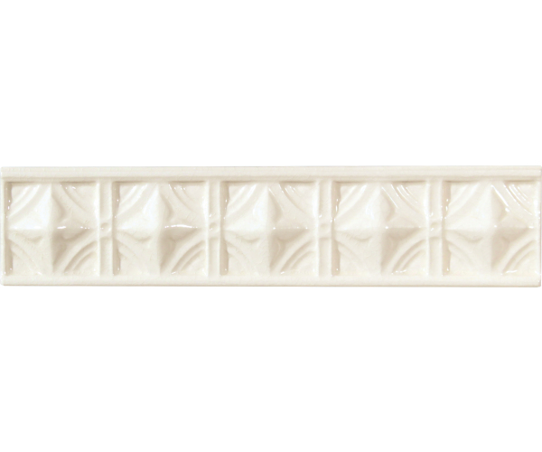 Retro obklad Grazia Essenze Neoclassico Bianco Craquele 6x26 Luc. - béžová