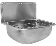Nofer Závěsná Výlevka Se Zády A Roštem 460x246x342 Mm, Nerez Mat