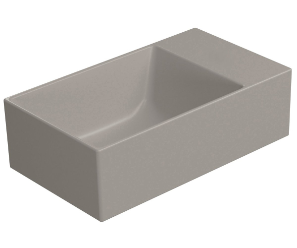 Gsi Kube X Keramické Umývátko 40x23cm, Bez Otvoru, Pravé/levé, Tortora Mat