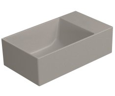 Gsi Kube X Keramické Umývátko 40x23cm, Bez Otvoru, Pravé/levé, Tortora Mat
