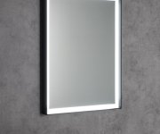 Sapho Sort Zrcadlo S Led Osvětlením 60x80cm, Senzor, 2700-6500k, černá Mat