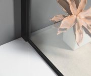 Polysan Modular Shower Black Jednodílná Zástěna Pevná K Instalaci Na Zeď, 800 Mm