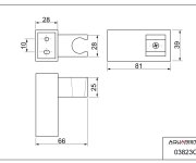 Stěnový Držák Sprchy - Chrom - Quadro 03823C