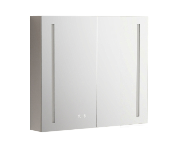 Mereo Koupelnová Galerka 80 Cm, Zrcadlová Skříňka, Stříbrná