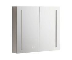 Mereo Koupelnová Galerka 80 Cm, Zrcadlová Skříňka, Stříbrná