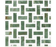 Fioranese Marmorea Intensa Emerald Dream MOSAICO WEAVE 30x30 Luc. Rett.