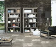 Obklad jako beton Cifre Montblanc Anthracite Brillo 20x60 - antracitová
