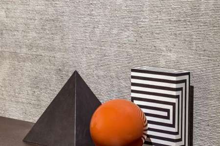 Zajímavá plastická dlažba Sant Agostino Unionstone 2 Cedre Grey Rigato 60x120