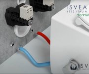 Isvea Infinity Cleanwash Závěsná Wc Mísa, Integrovaná Baterie A Bidet. Sprška, Rimless, 36,5x53cm, Bílá